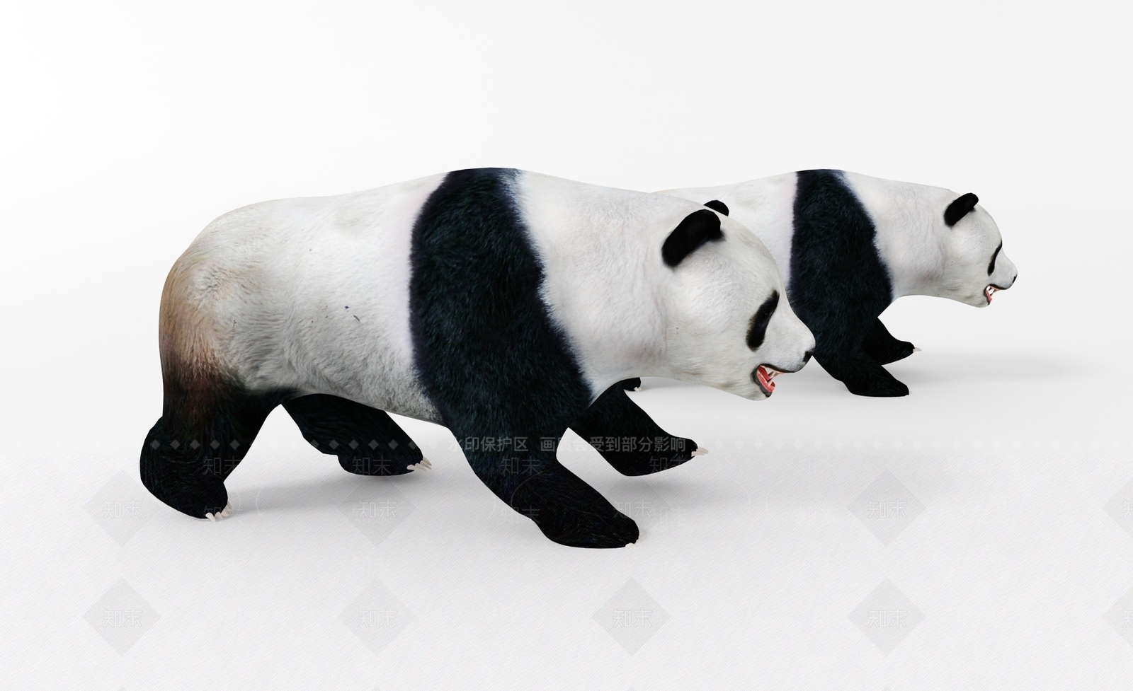 熊猫3D模型下载【ID:834711293】