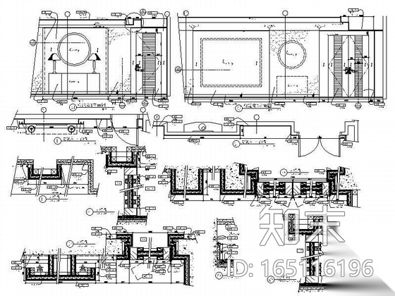 [浙江]某酒店四层会议室设计施工图cad施工图下载【ID:165116196】