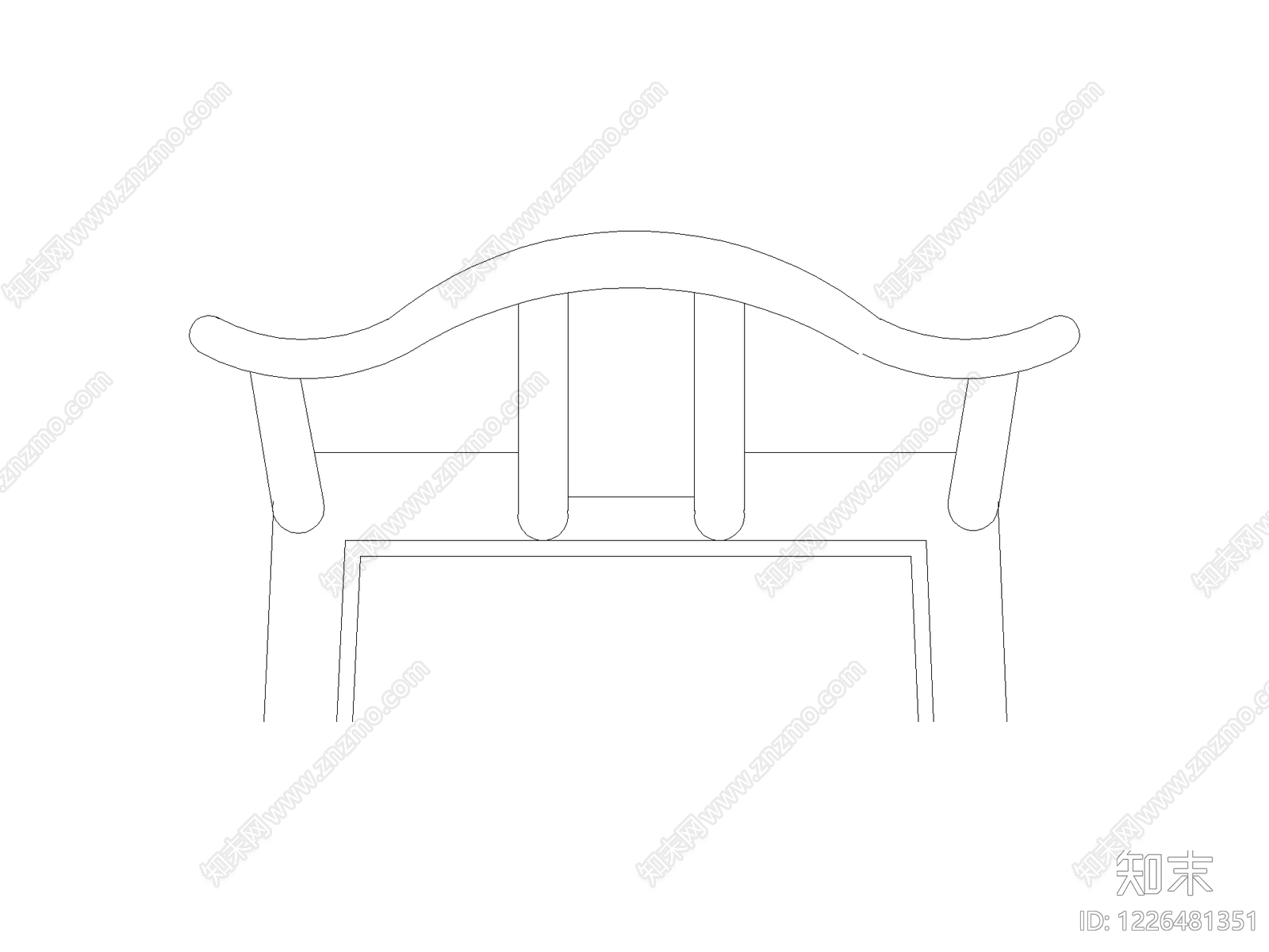 现代椅子CAD图纸