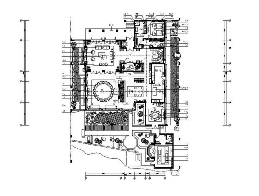 [深圳]新中式酒店设计施工图（含效果图）施工图下载【ID:161765129】