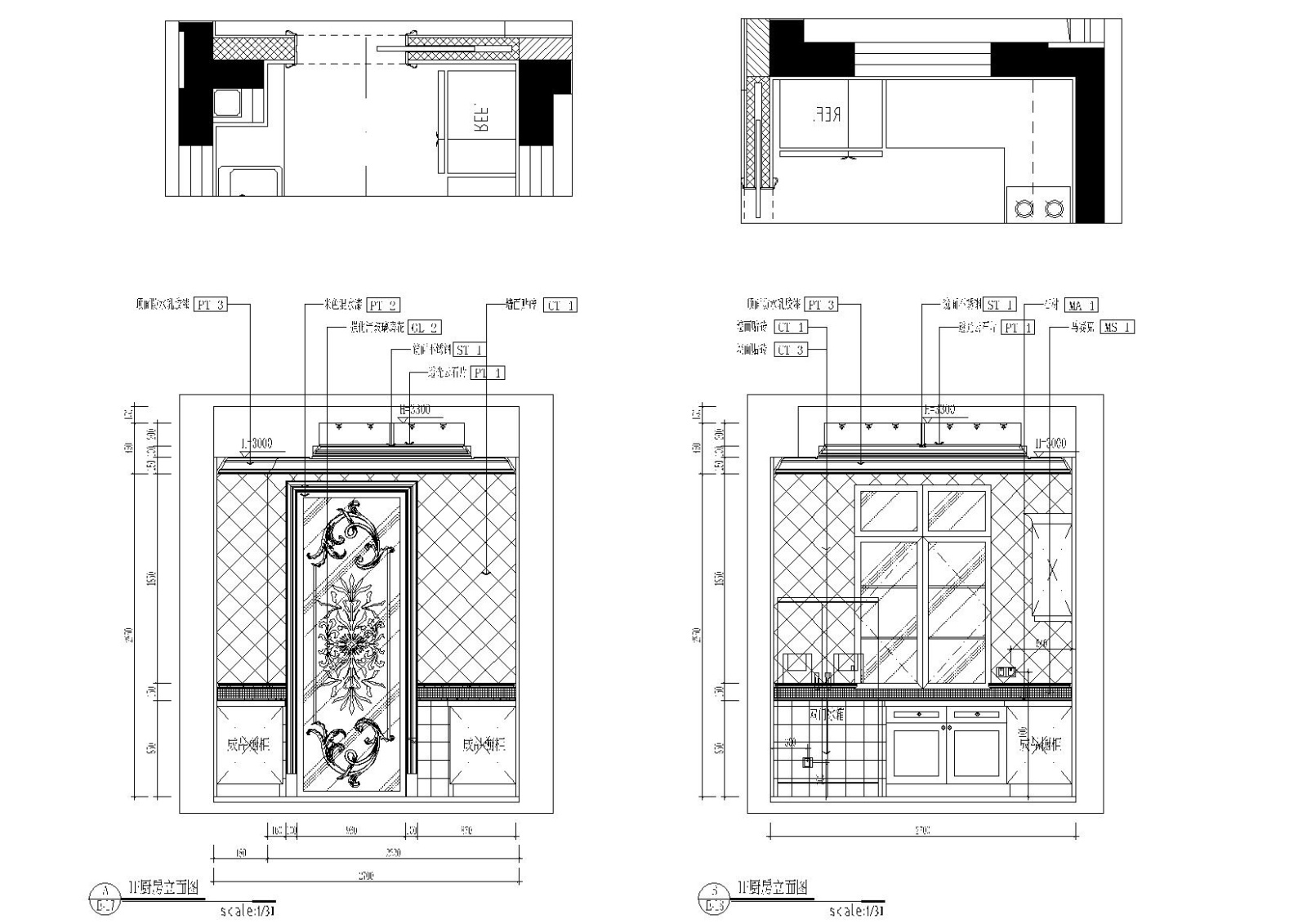 [上海]-昆山国润C型别墅住宅施工图+效果图cad施工图下载【ID:160060188】