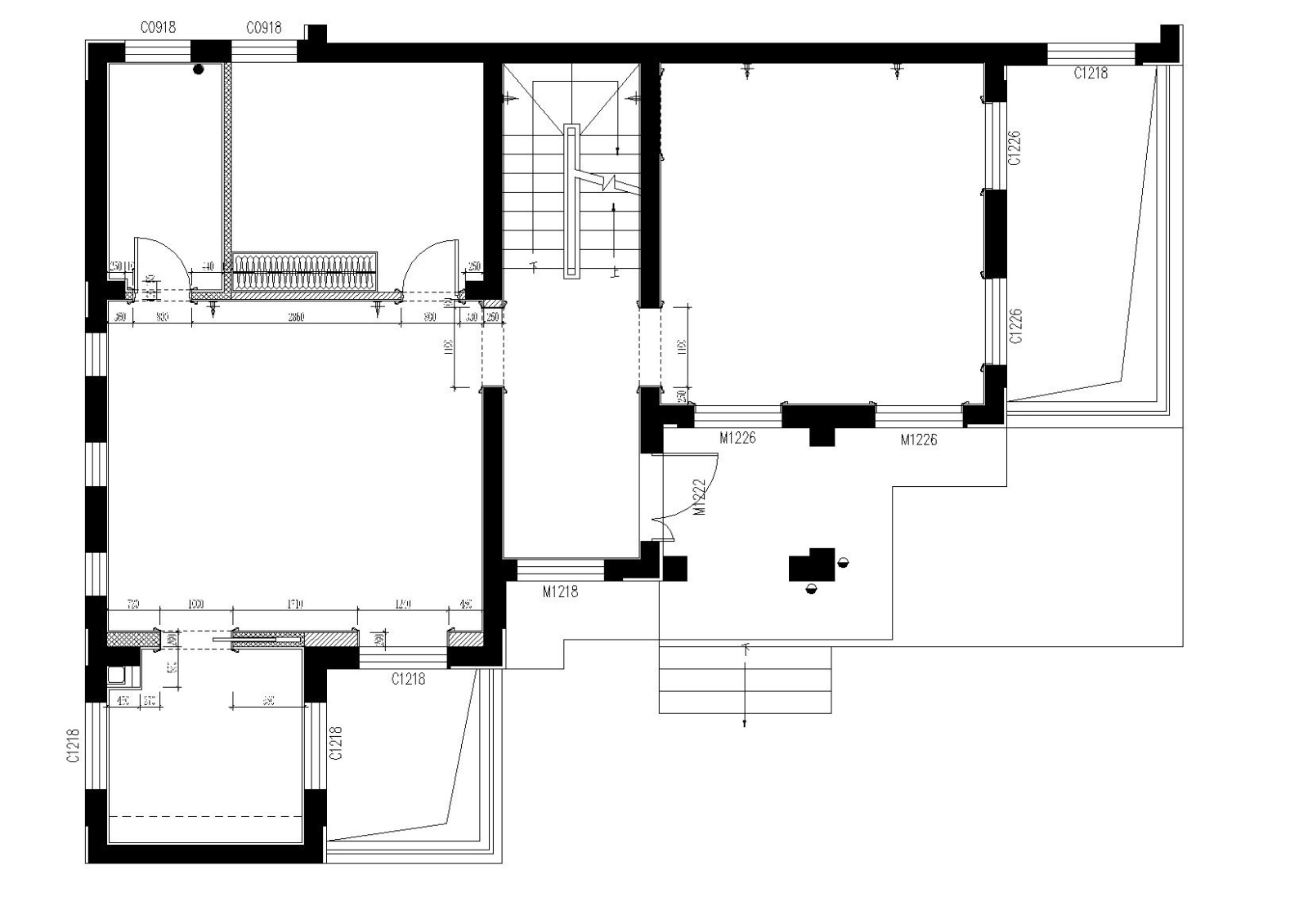 [上海]-昆山国润C型别墅住宅施工图+效果图cad施工图下载【ID:160060188】