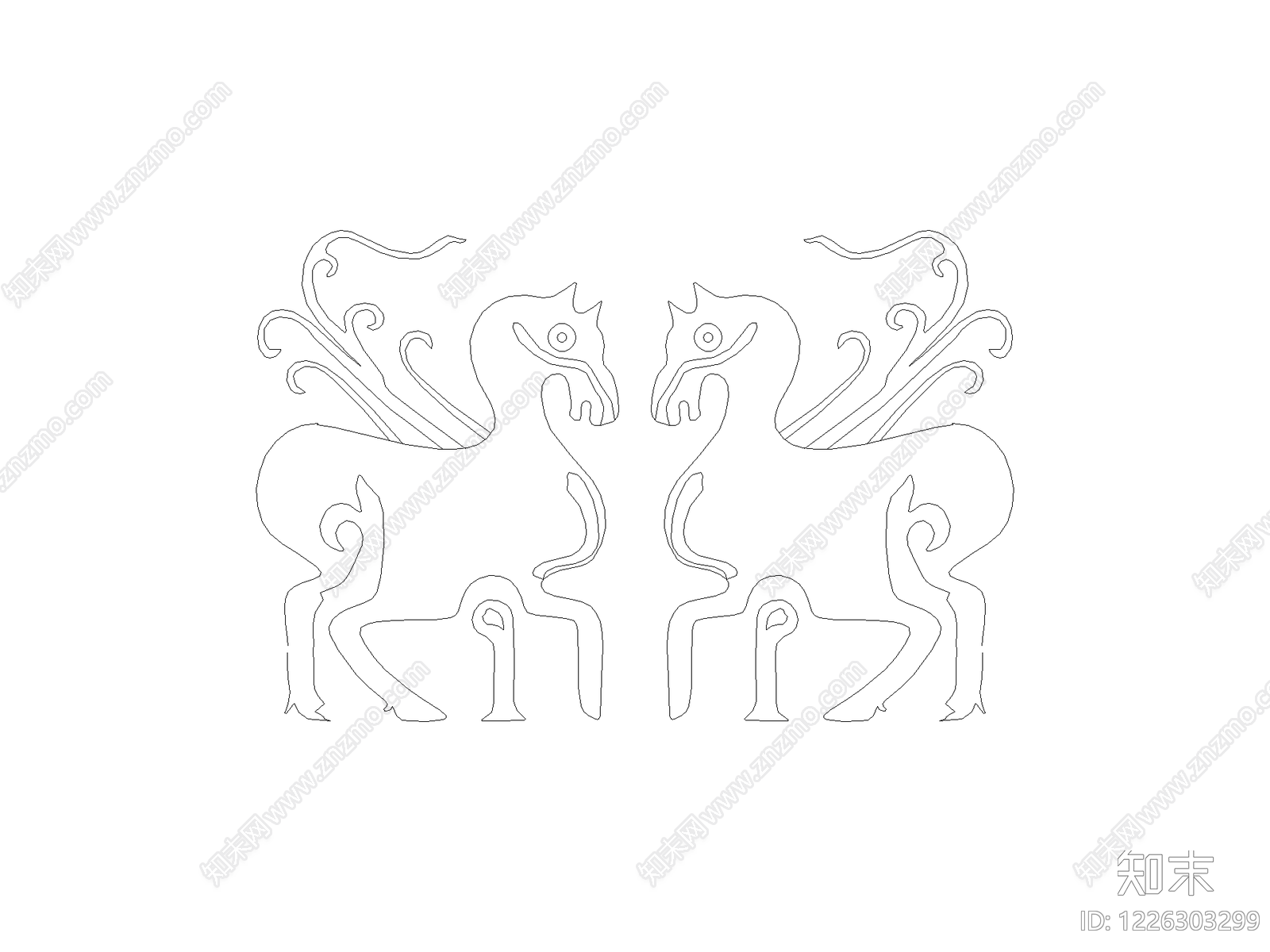 雕塑装饰构件cad施工图下载【ID:1226303299】
