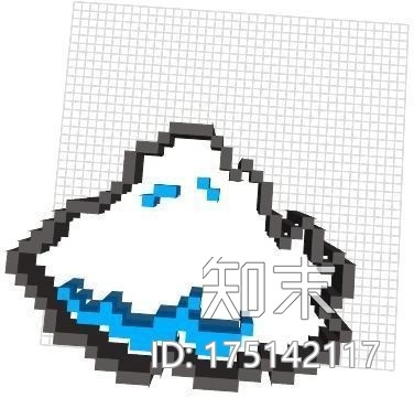 倍数风格的超级玛丽里的云朵形状3d打印模型下载【ID:175142117】