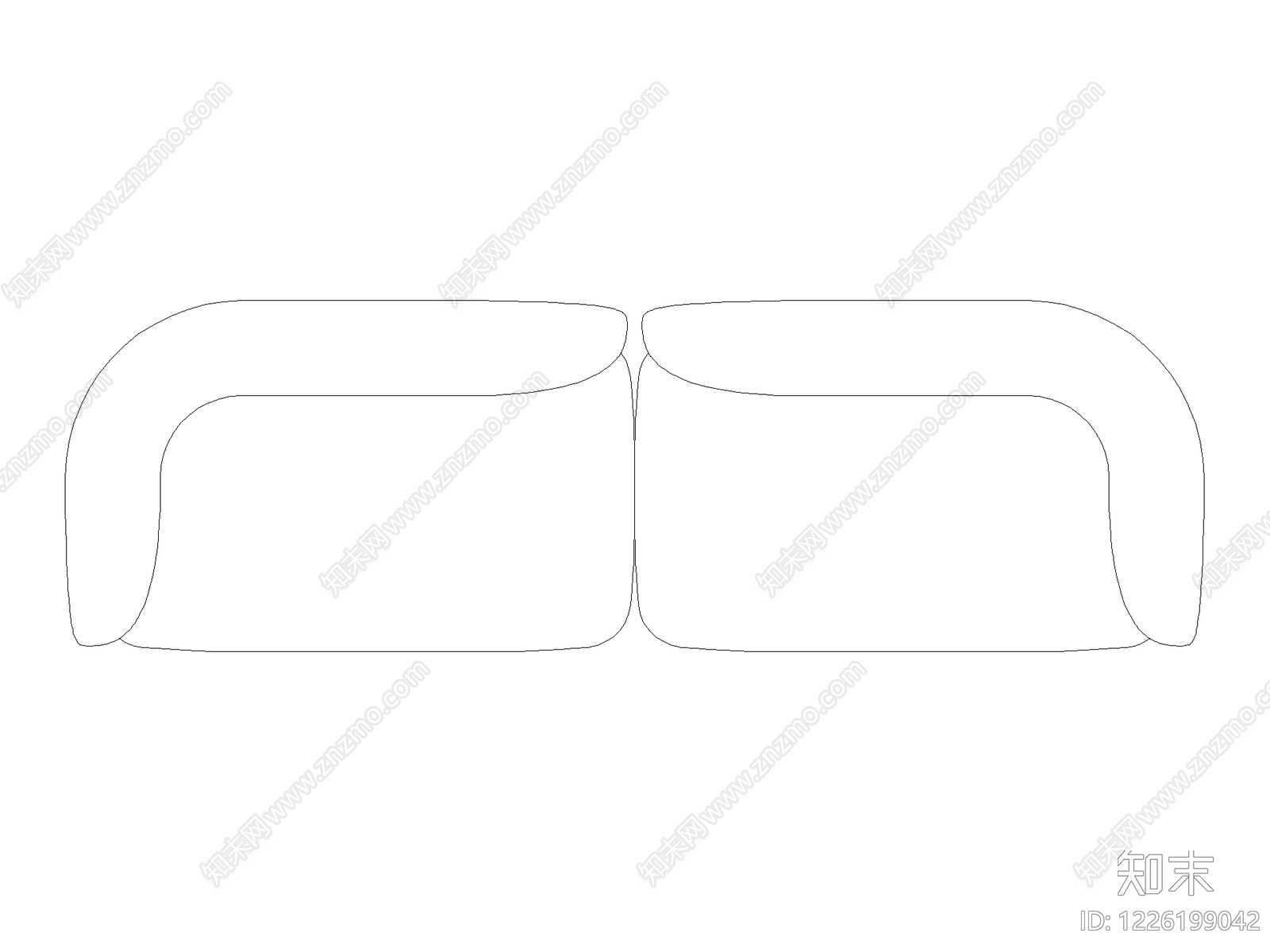沙发CAD图纸