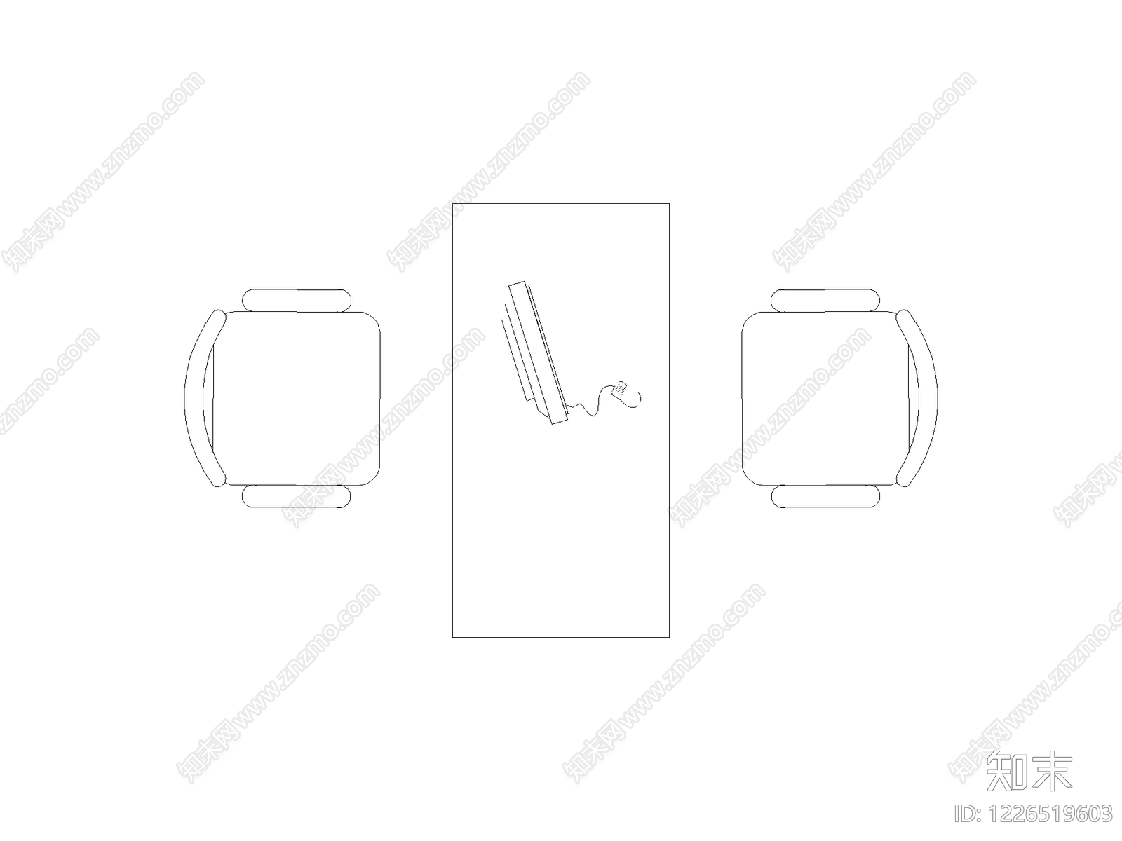 桌子cad施工图下载【ID:1226519603】