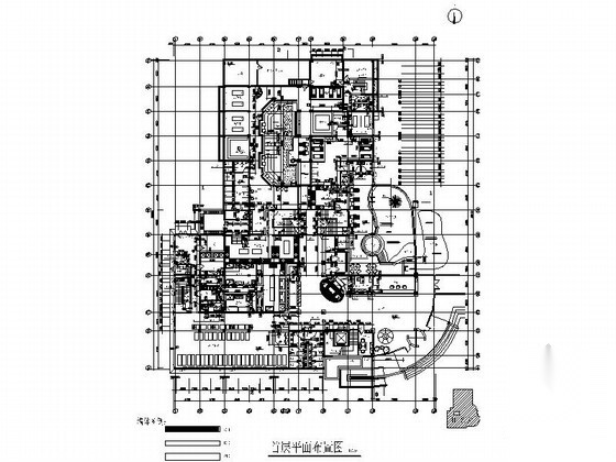 [北京]某三层温泉会所建筑施工图cad施工图下载【ID:166835143】