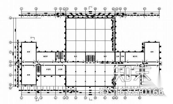 [毕业设计]青少年活动中心毕业设计cad施工图下载【ID:167270166】