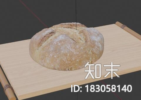 裂口圆面包CG模型下载【ID:183058140】
