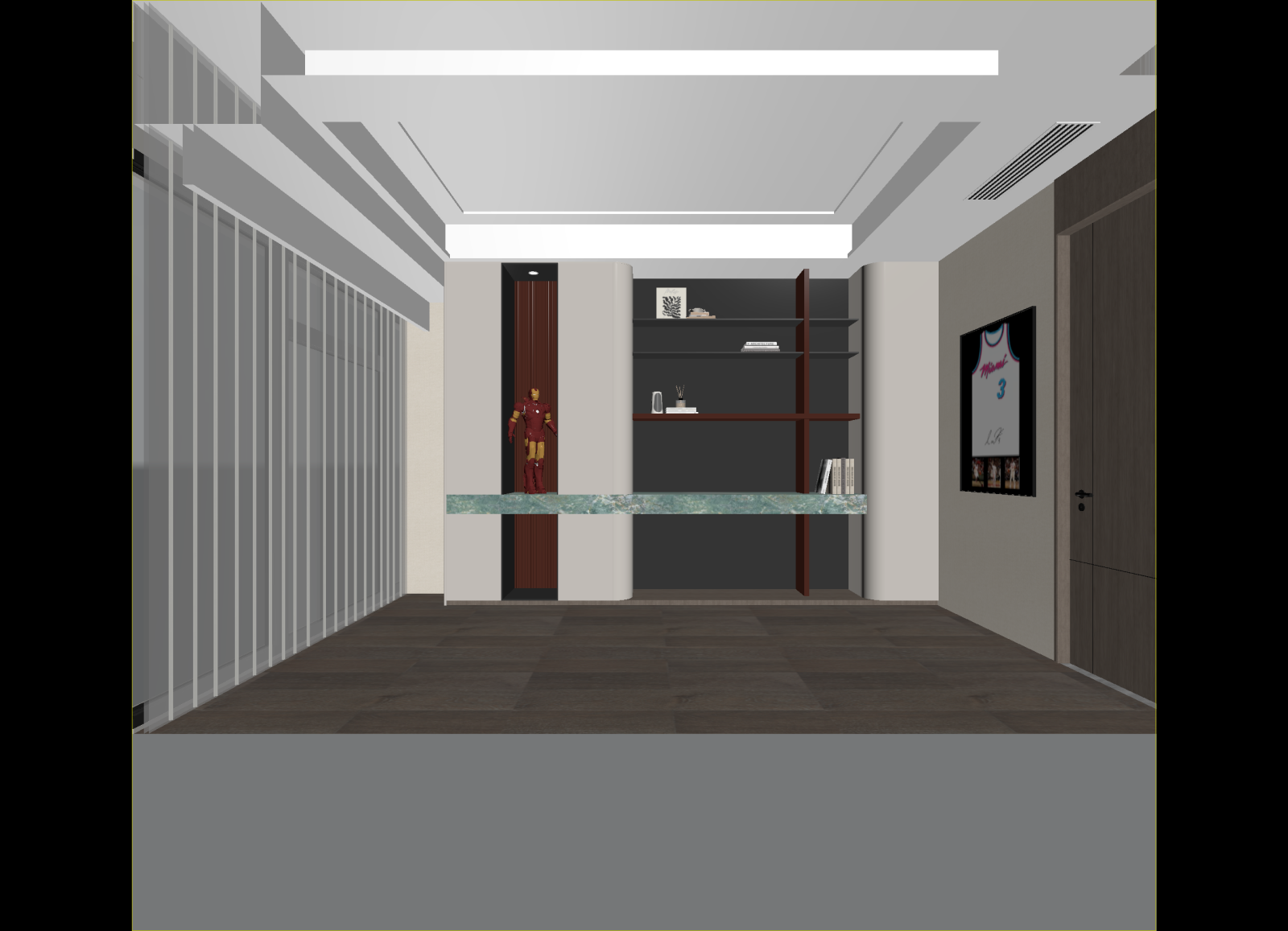 现代玄关3D模型下载【ID:1214662851】