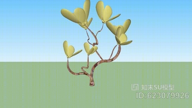 玉器盆景SU模型下载【ID:623079926】