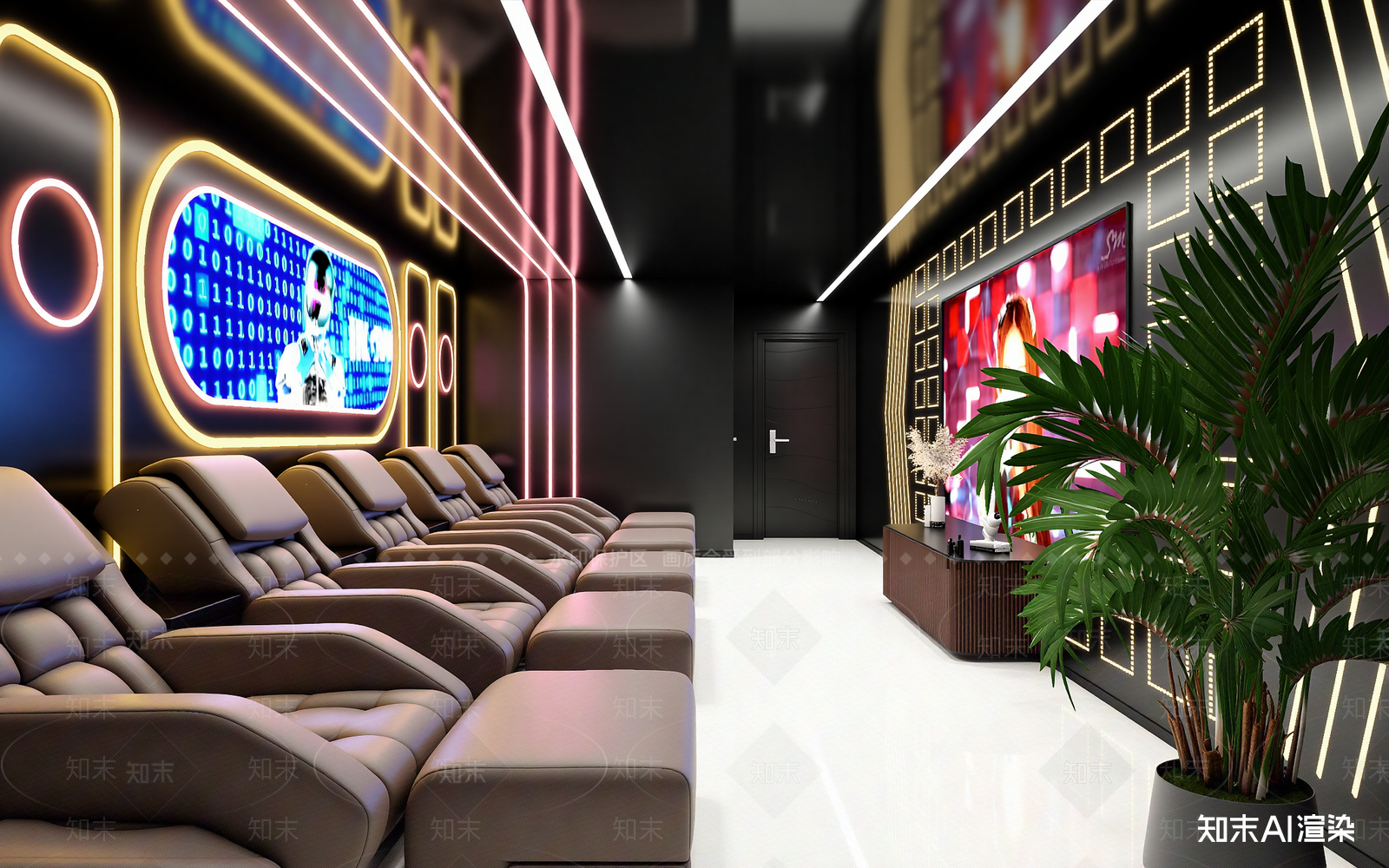 电竞房3D模型下载【ID:1214080340】
