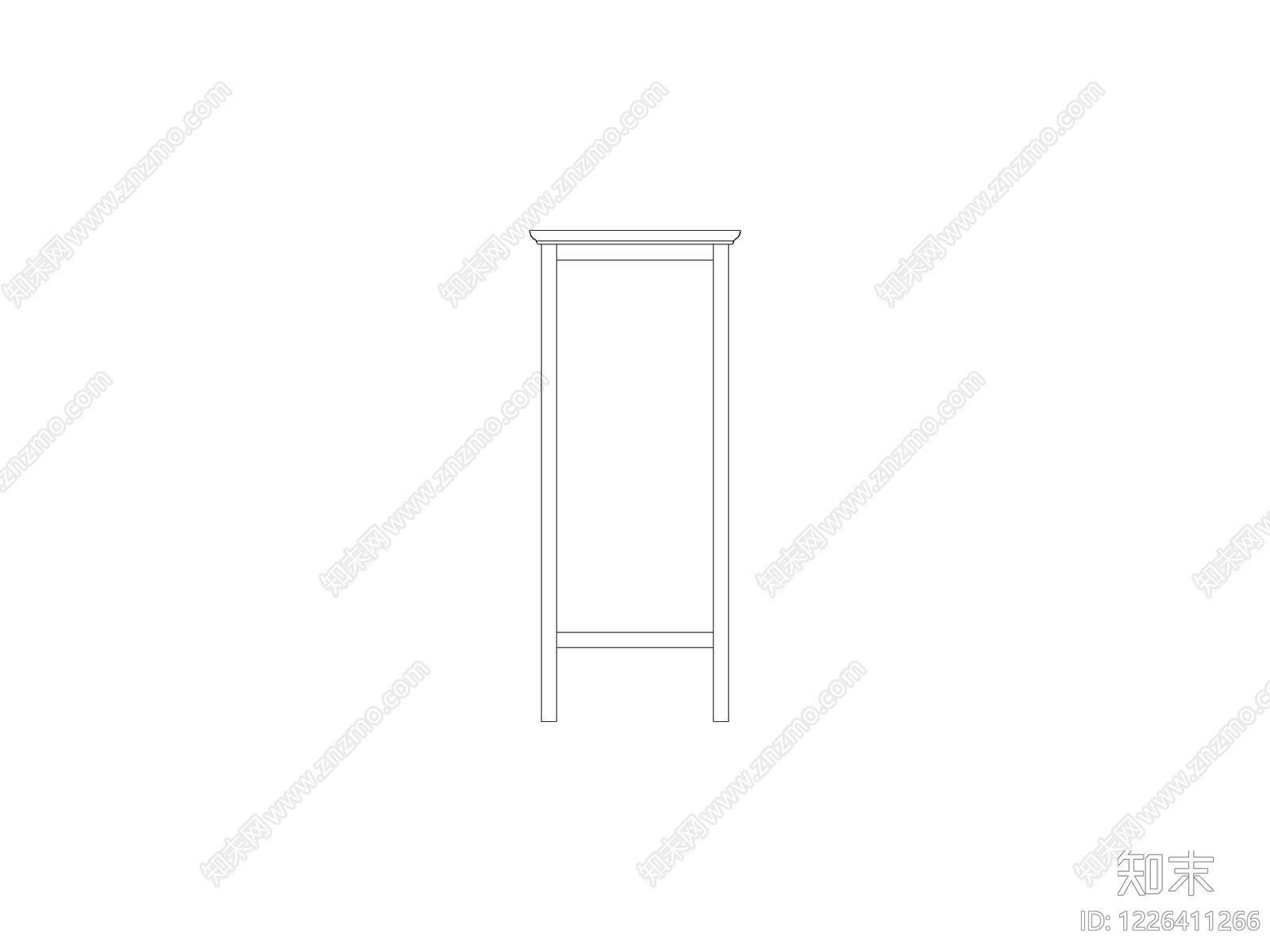 柜子平立面cad施工图下载【ID:1226411266】