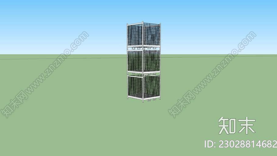 笼式培养箱SU模型下载【ID:1161791182】