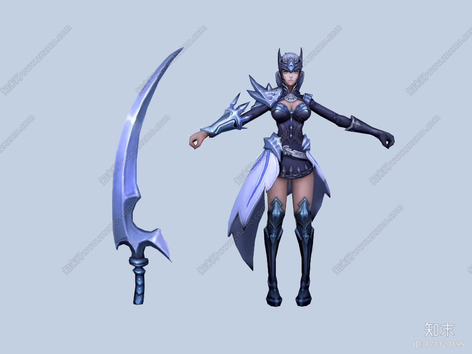 现代3D王者荣耀女角色CG模型下载【ID:171120195】