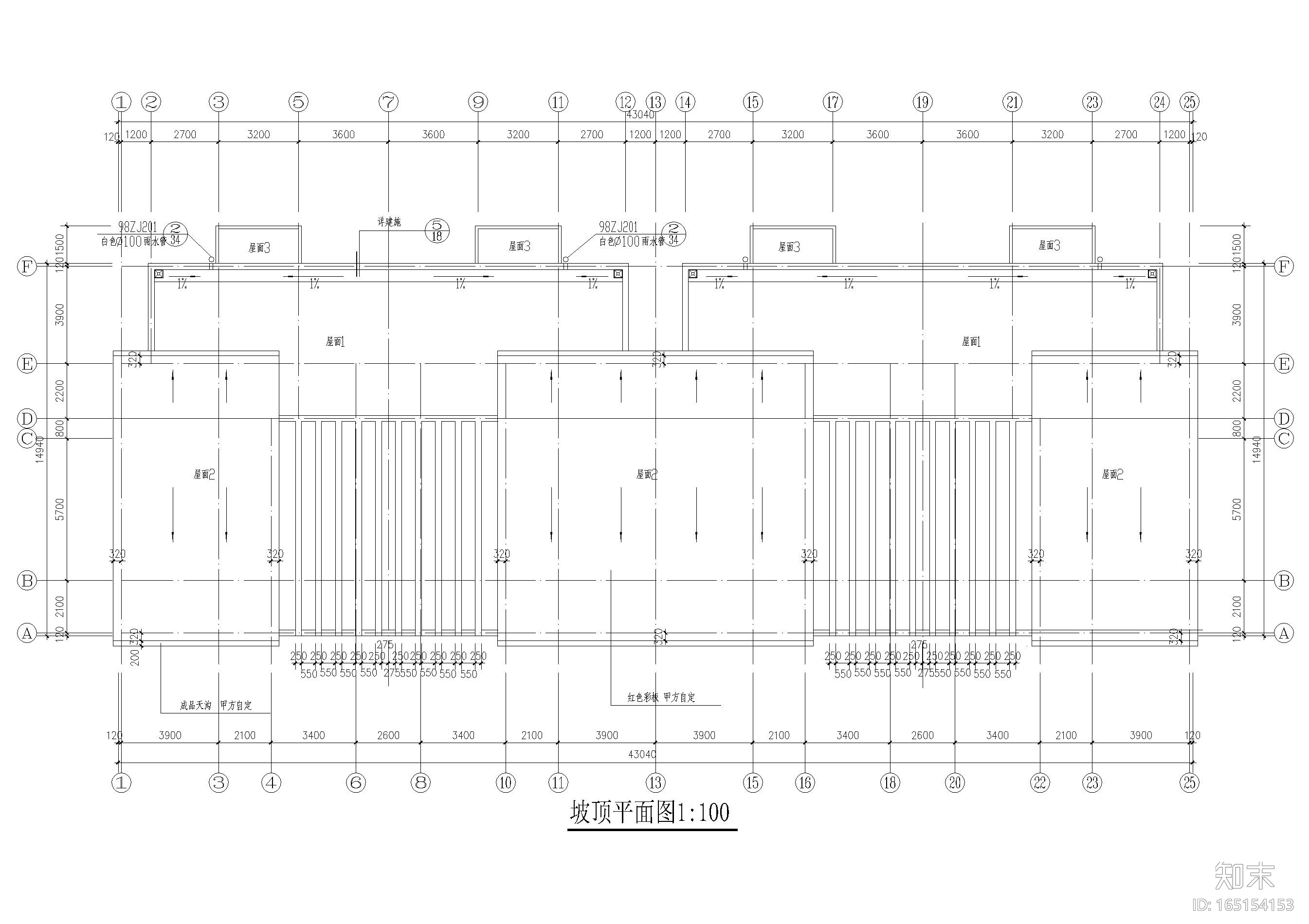 某六层复式居民楼建筑扩初图施工图下载【ID:165154153】