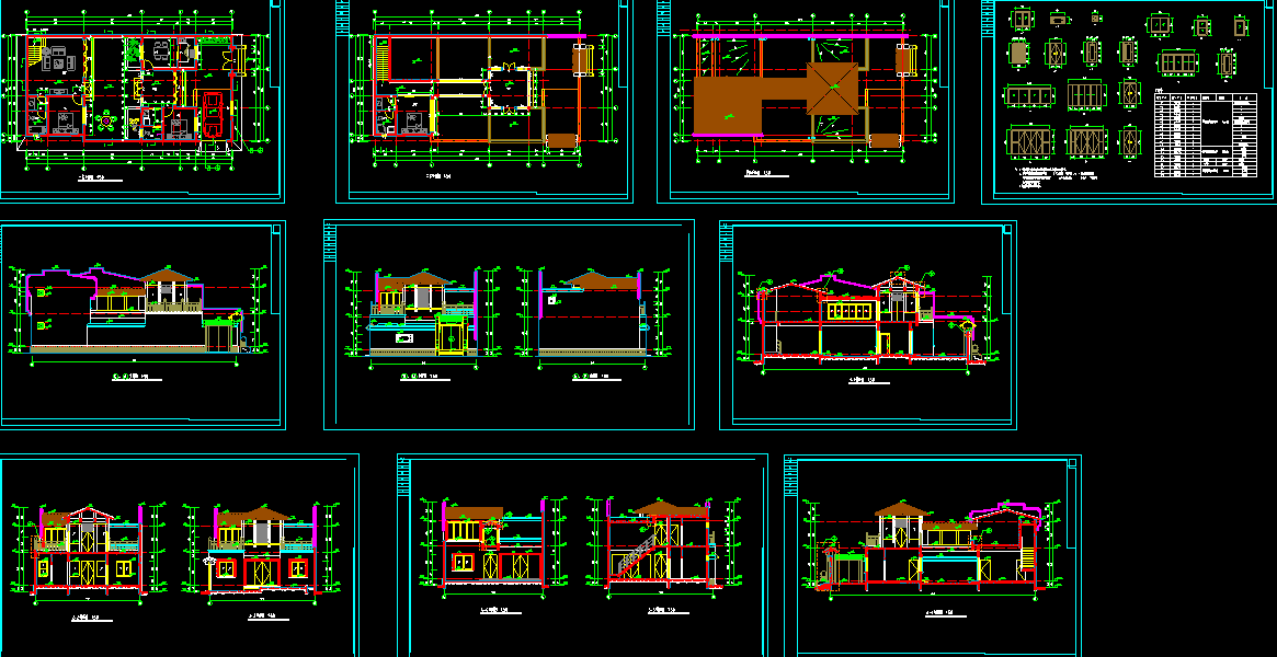 四合院建筑施工图效果图施工图下载【ID:149860131】