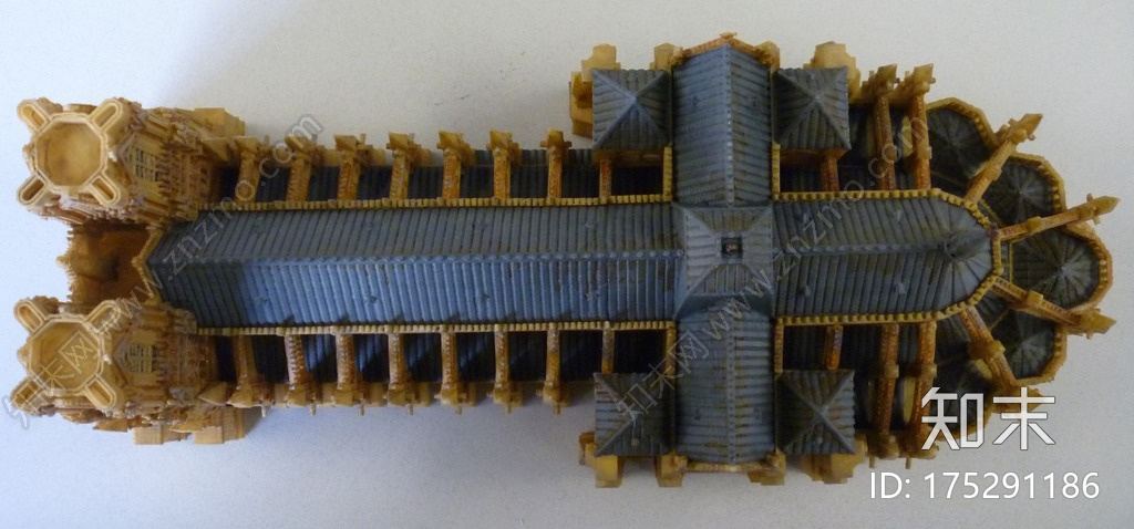 巴黎圣母院3d打印模型下载【ID:175291186】