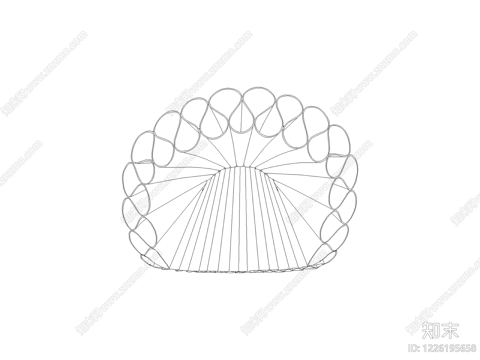 遮阳伞CAD图纸