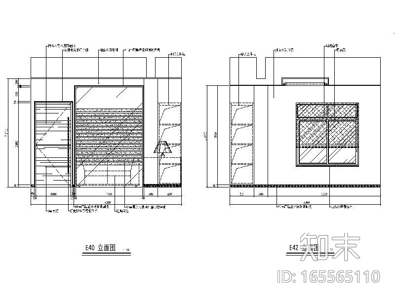 [武汉]某知名纤维制品公司办公室设计施工图（含效果图）cad施工图下载【ID:165565110】