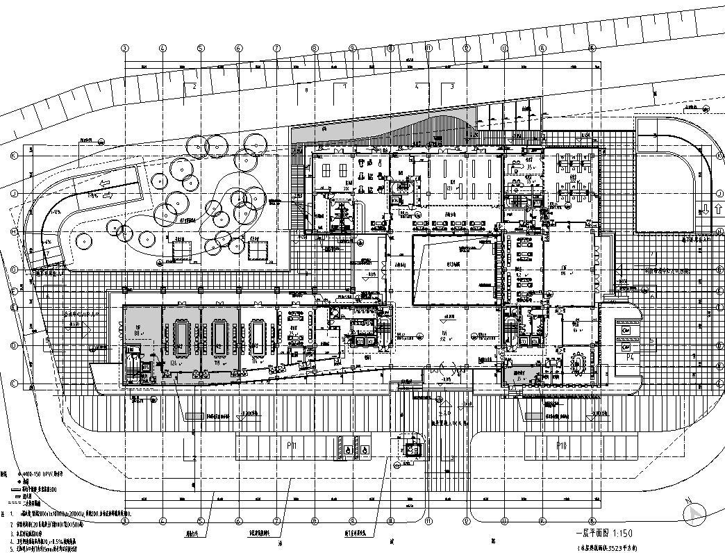 [上海]城投自用办公楼建筑施工图设计（CAD）施工图下载【ID:151394186】