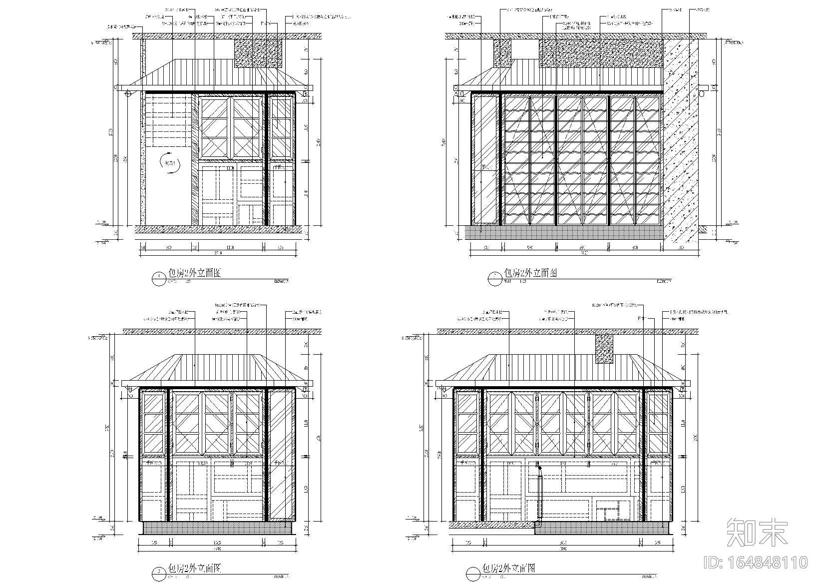 [广东]-榕树里复古餐厅施工图+效果图+电气cad施工图下载【ID:164848110】