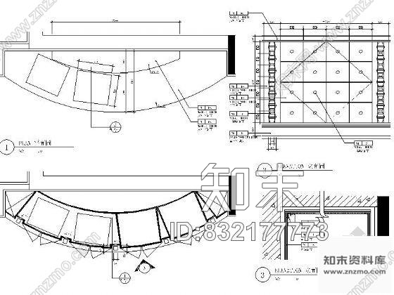 图块/节点酒店酒廊自助餐柜详图cad施工图下载【ID:832177773】