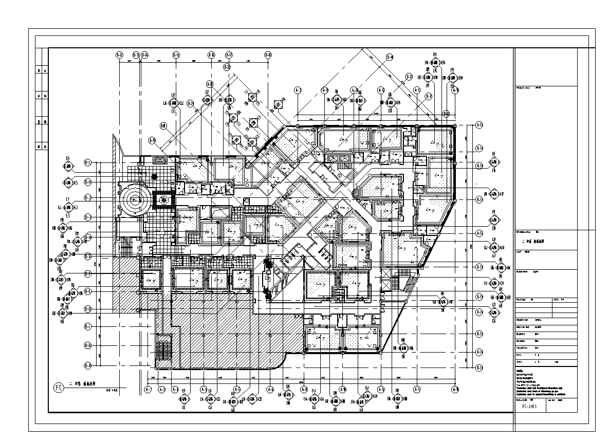 酒店中餐厅整套室内设计施工图（含施工图JPG）cad施工图下载【ID:161852157】