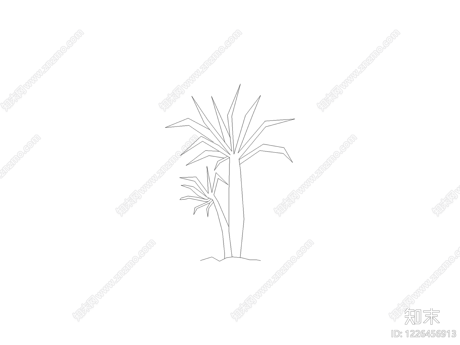 乔木种植CAD图纸