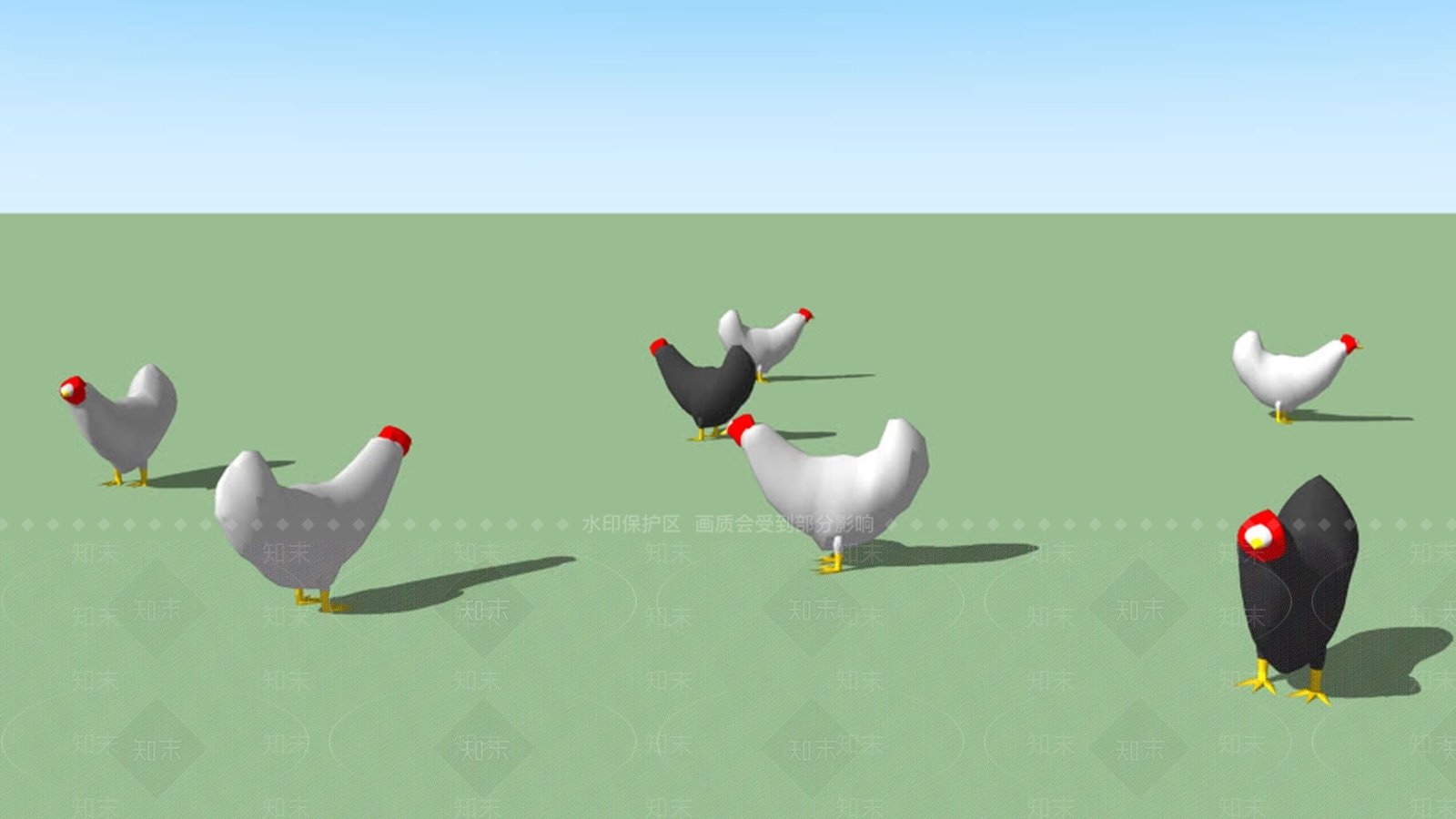 鸡SU模型下载【ID:1161710550】