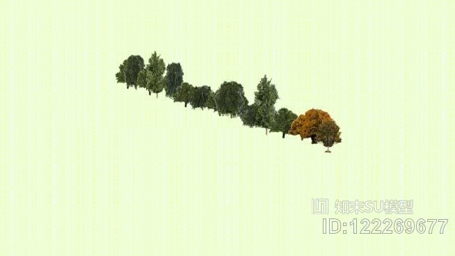 大克里姆林宫的树木。SU模型下载【ID:122269677】