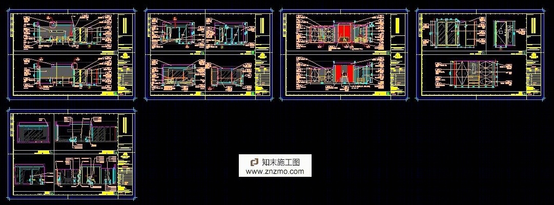 金螳螂苏州晋合洲际酒店全套完整平立面施工图及材料说明cad施工图下载【ID:66920465】