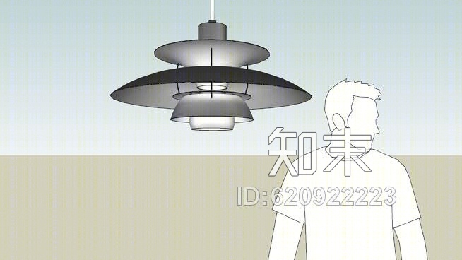PH5吊灯SU模型下载【ID:620922223】