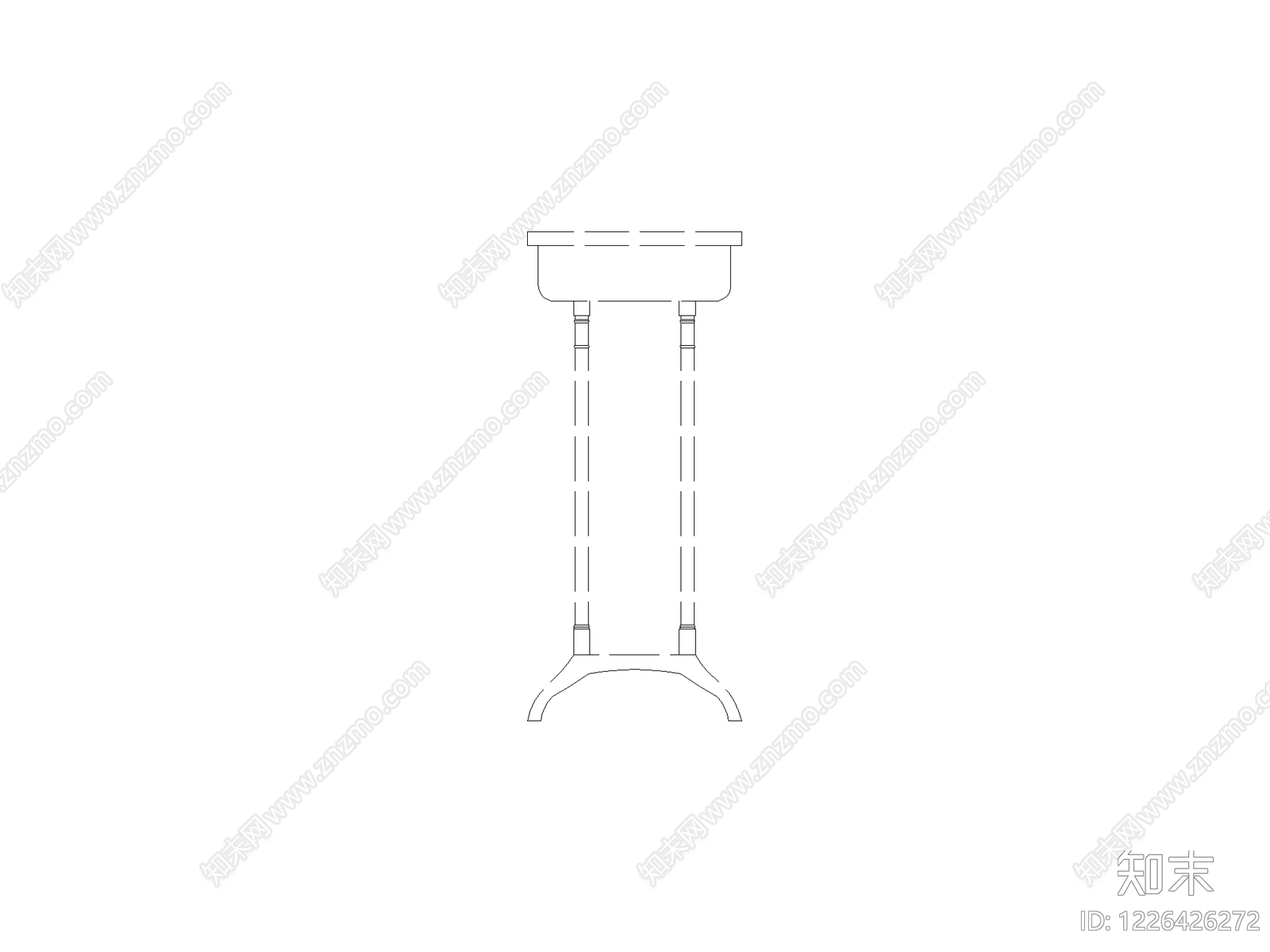 桌子cad施工图下载【ID:1226426272】