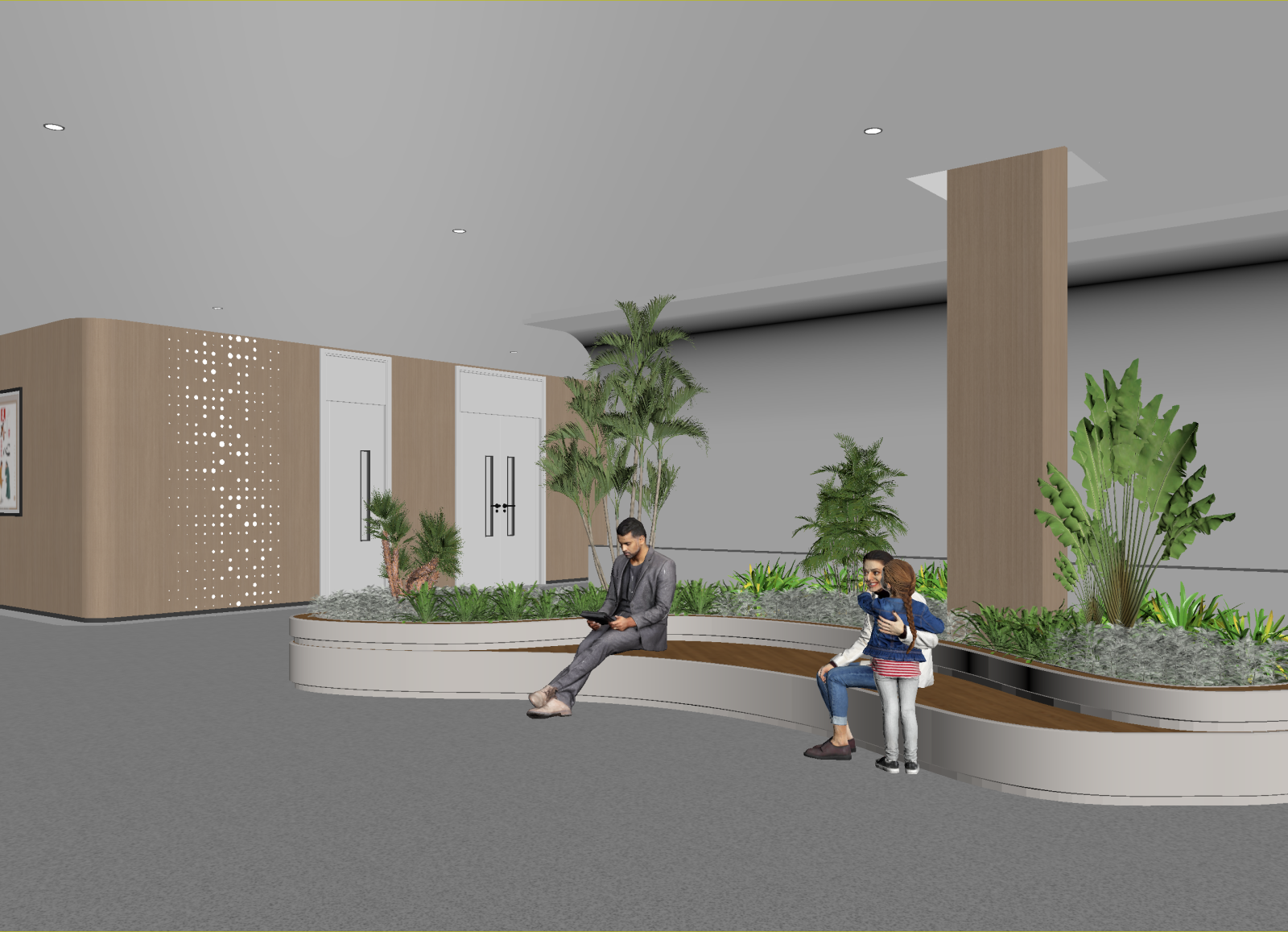 现代大厅3D模型下载【ID:1214971912】