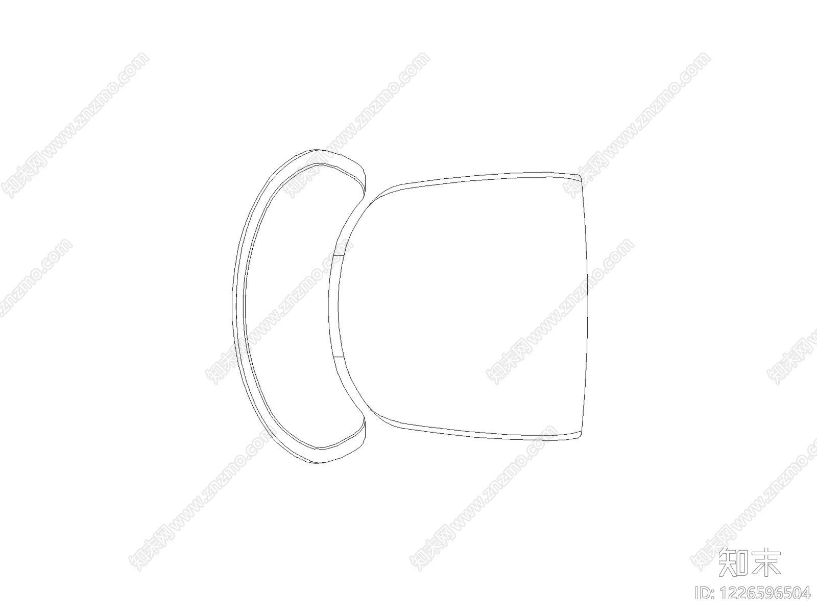 沙发cad施工图下载【ID:1226596504】
