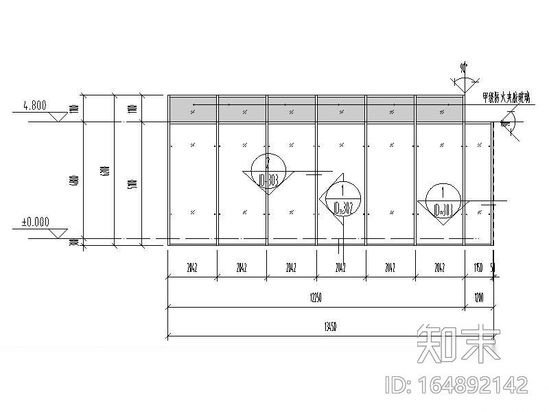 铝合金门窗cad施工图下载【ID:164892142】