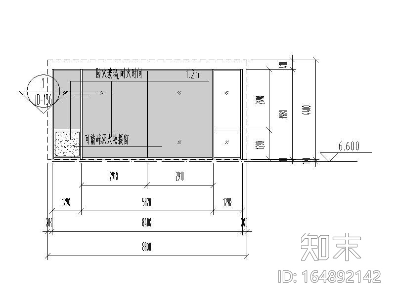 铝合金门窗cad施工图下载【ID:164892142】