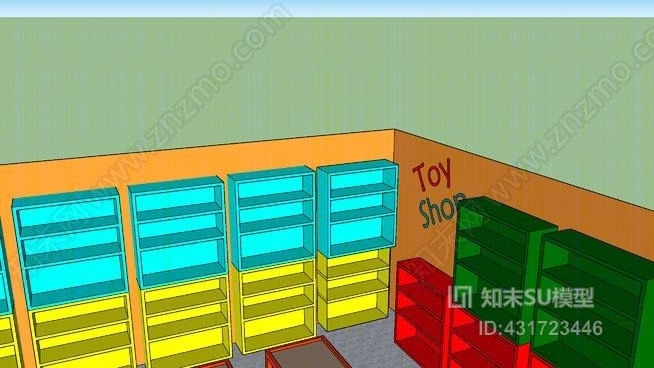 先进的空玩具店SU模型下载【ID:431723446】