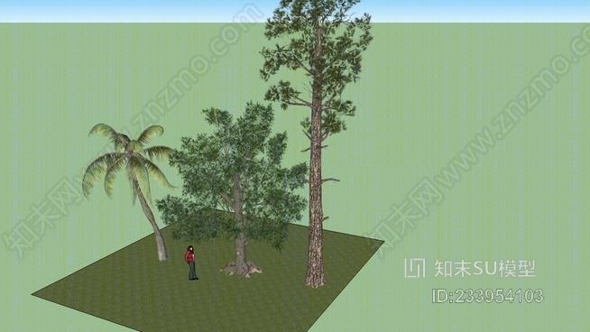 三维树木SU模型下载【ID:233954103】