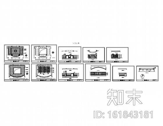 某办公楼大厅装修图cad施工图下载【ID:161843181】