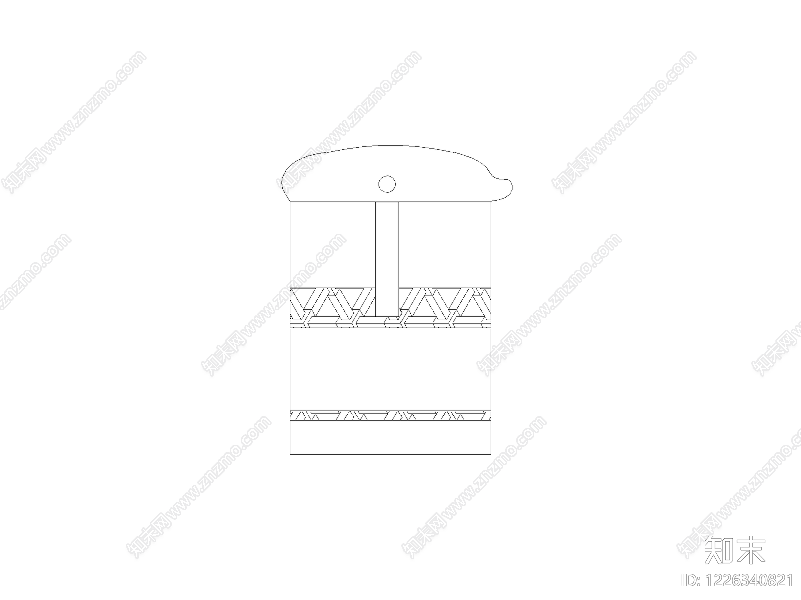 现代开关插座CAD图纸