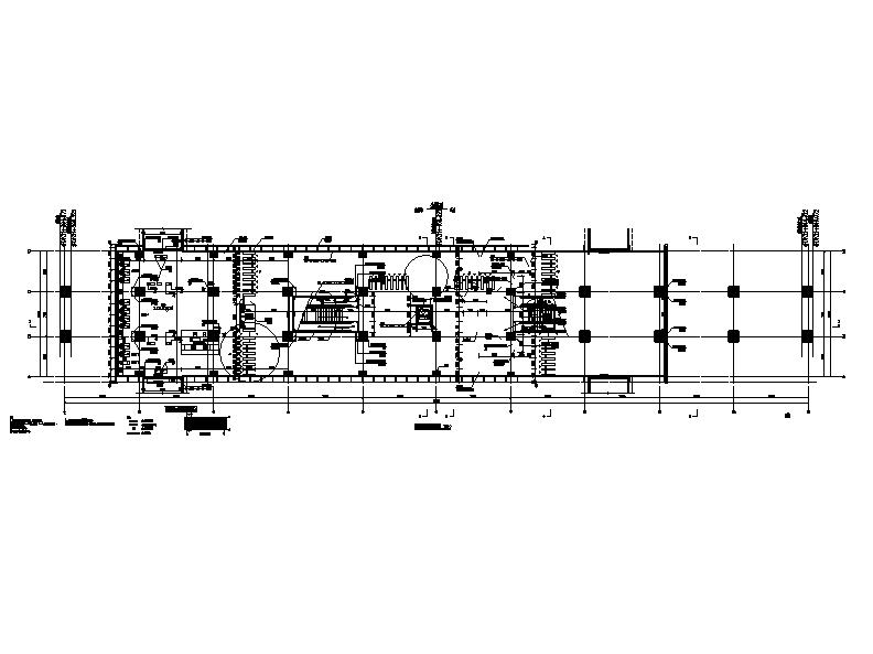 [浙江]高架三层岛式交通车站建筑施工图cad施工图下载【ID:164867181】