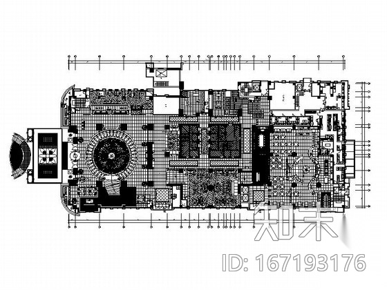 [上海]高端奢华五星级商务酒店一层公共区域室内装修施工...cad施工图下载【ID:167193176】