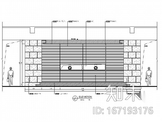[上海]高端奢华五星级商务酒店一层公共区域室内装修施工...cad施工图下载【ID:167193176】
