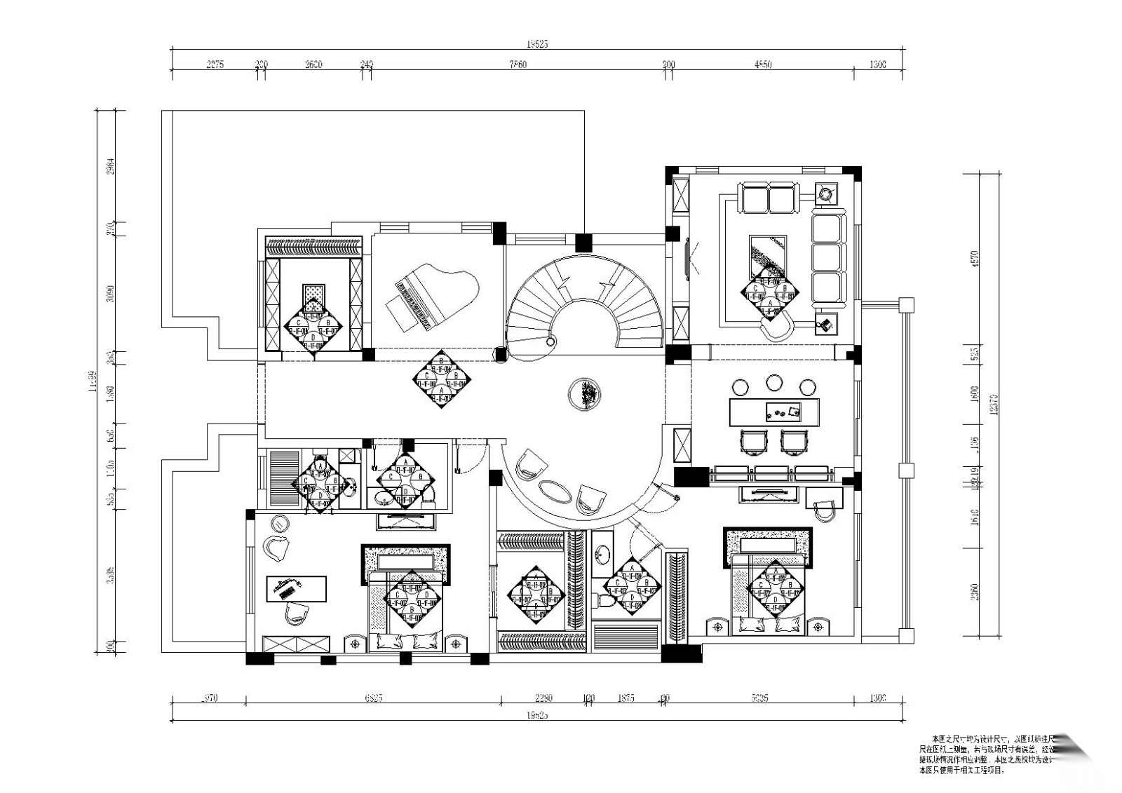 [四川]-成都麓山国际别墅住宅施工图+效果图cad施工图下载【ID:160068116】