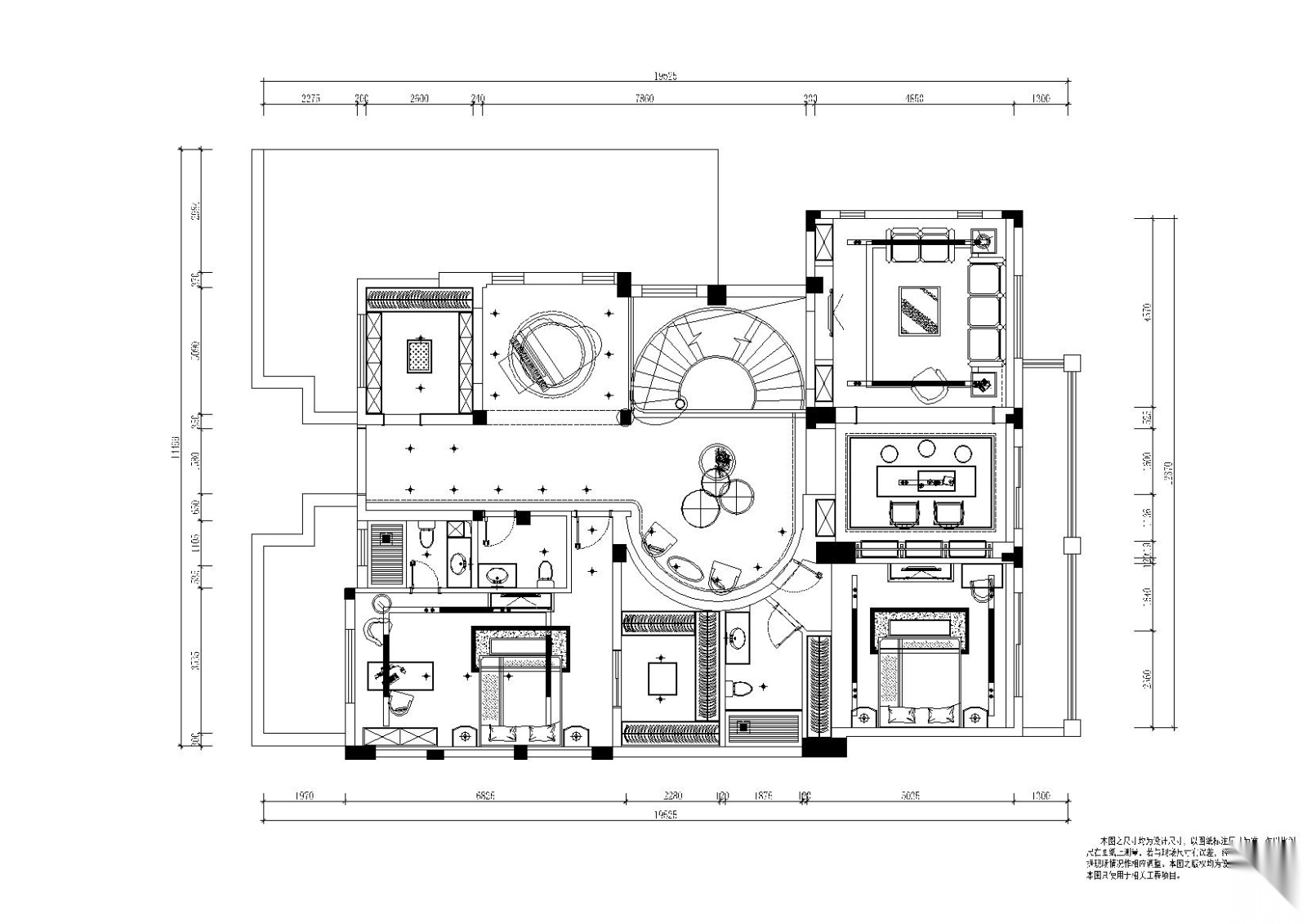 [四川]-成都麓山国际别墅住宅施工图+效果图cad施工图下载【ID:160068116】