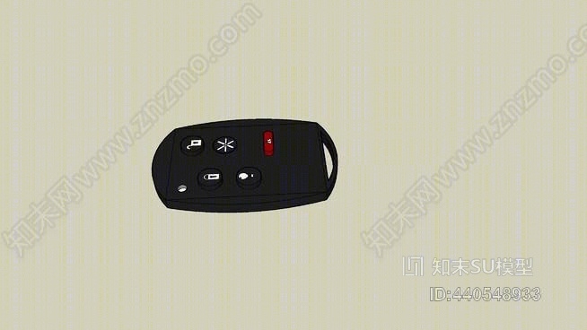 智能家居防盗车遥控器SU模型下载【ID:440548933】