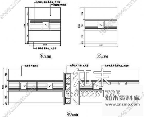 图块/节点棋牌室立面图9cad施工图下载【ID:832281785】