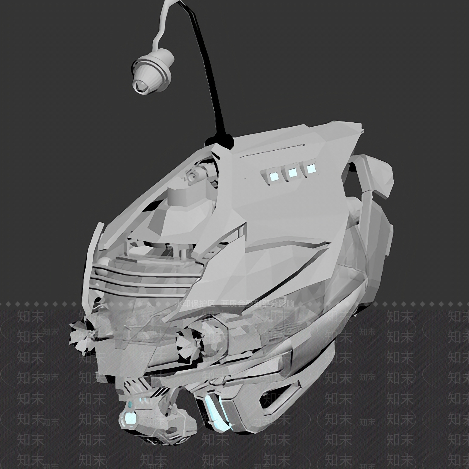 现代潜水器3D模型下载【ID:1125224478】